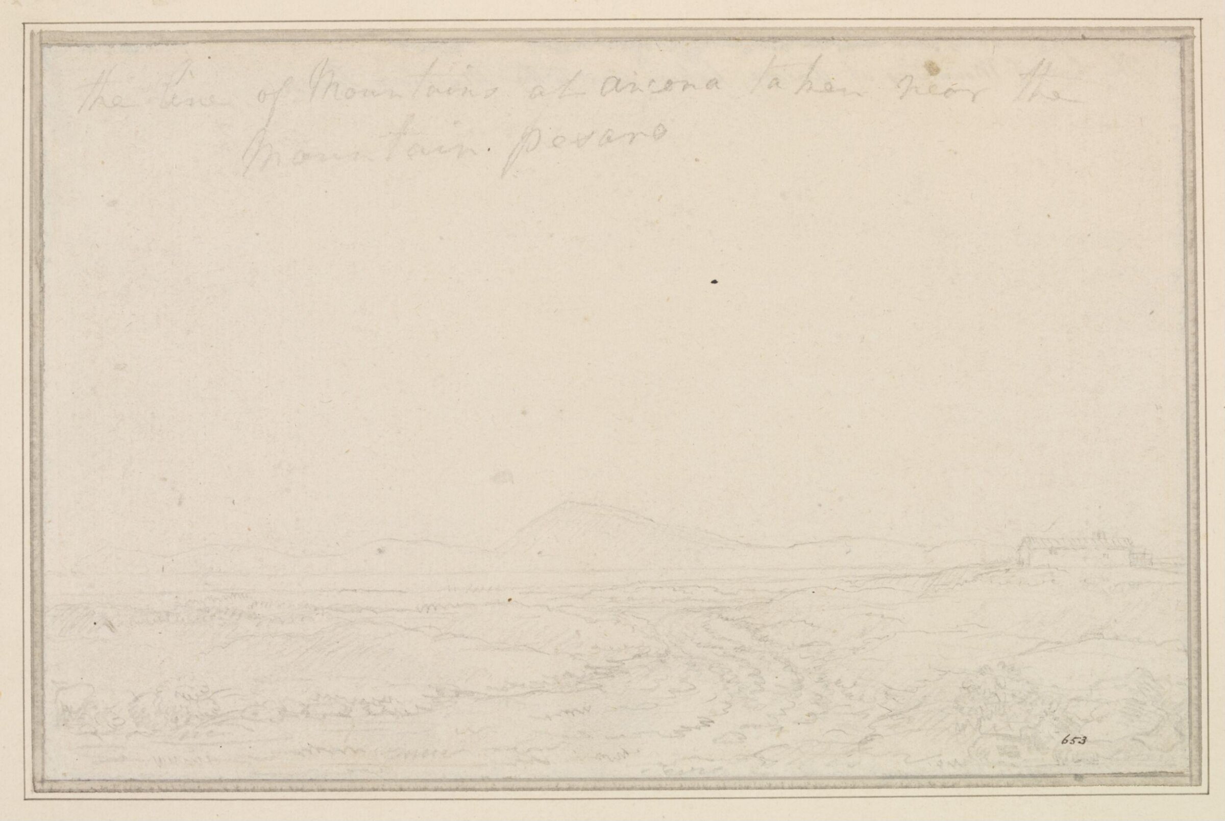 Mountains at Ancona, Richard Wilson, 18th century
