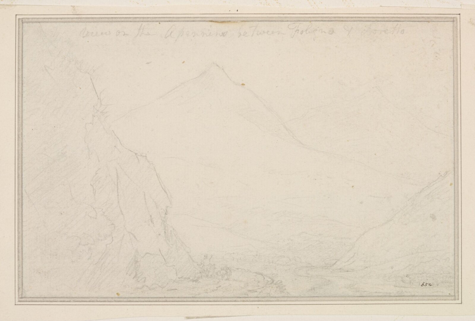 View on the Apennines, between Foligno and Loretto, Richard Wilson, 18th century