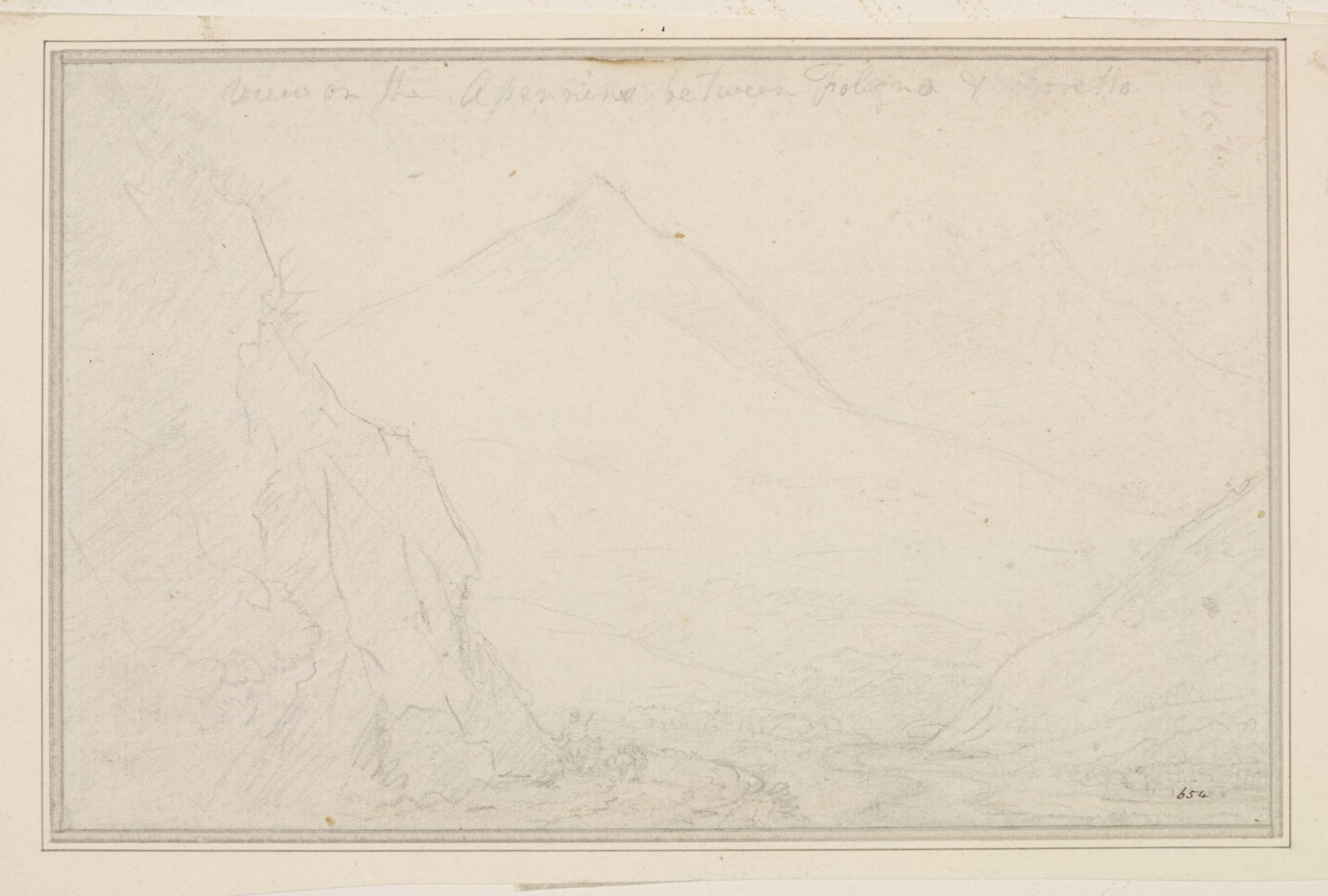 View on the Apennines, between Foligno and Loretto, Richard Wilson, 18th century