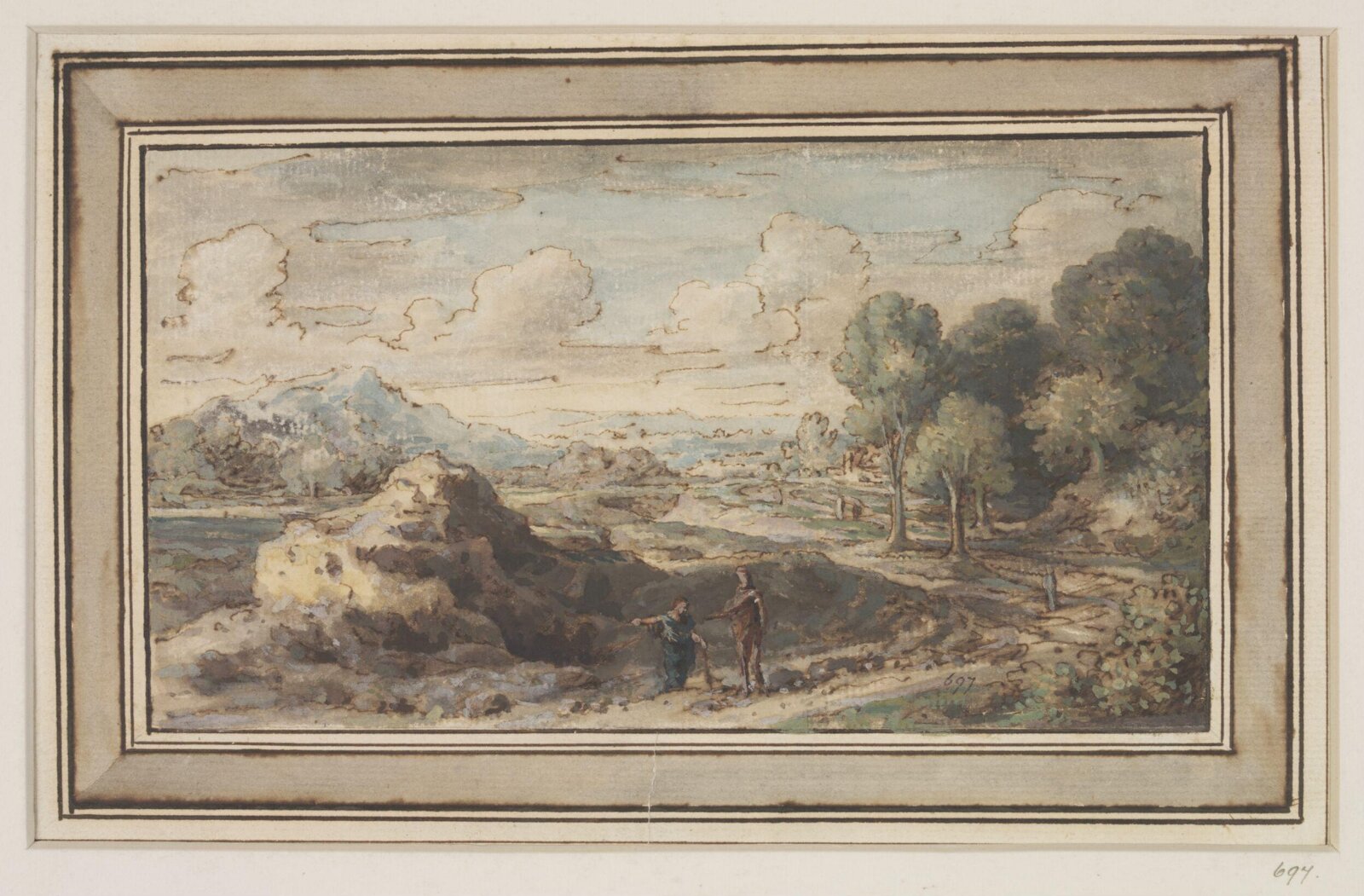 Drawing, Francesco Zuccarelli, 18th century