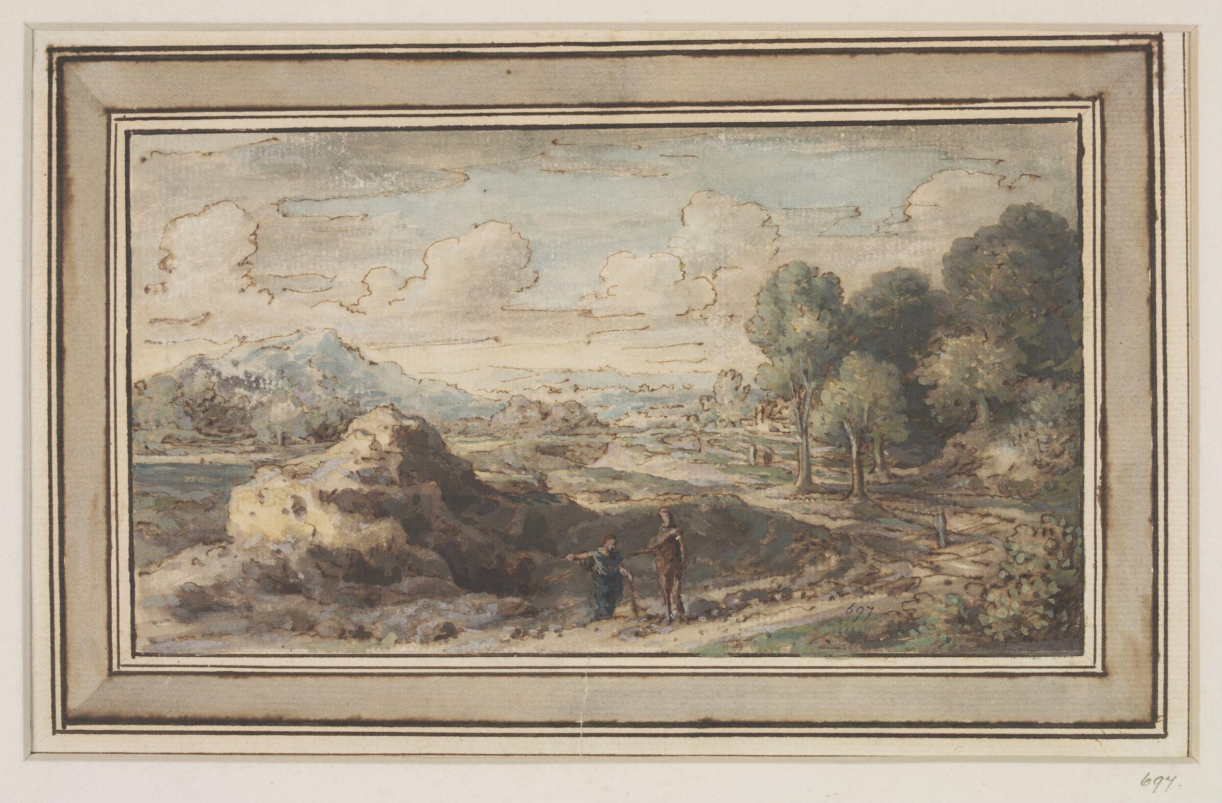 Drawing, Francesco Zuccarelli, 18th century