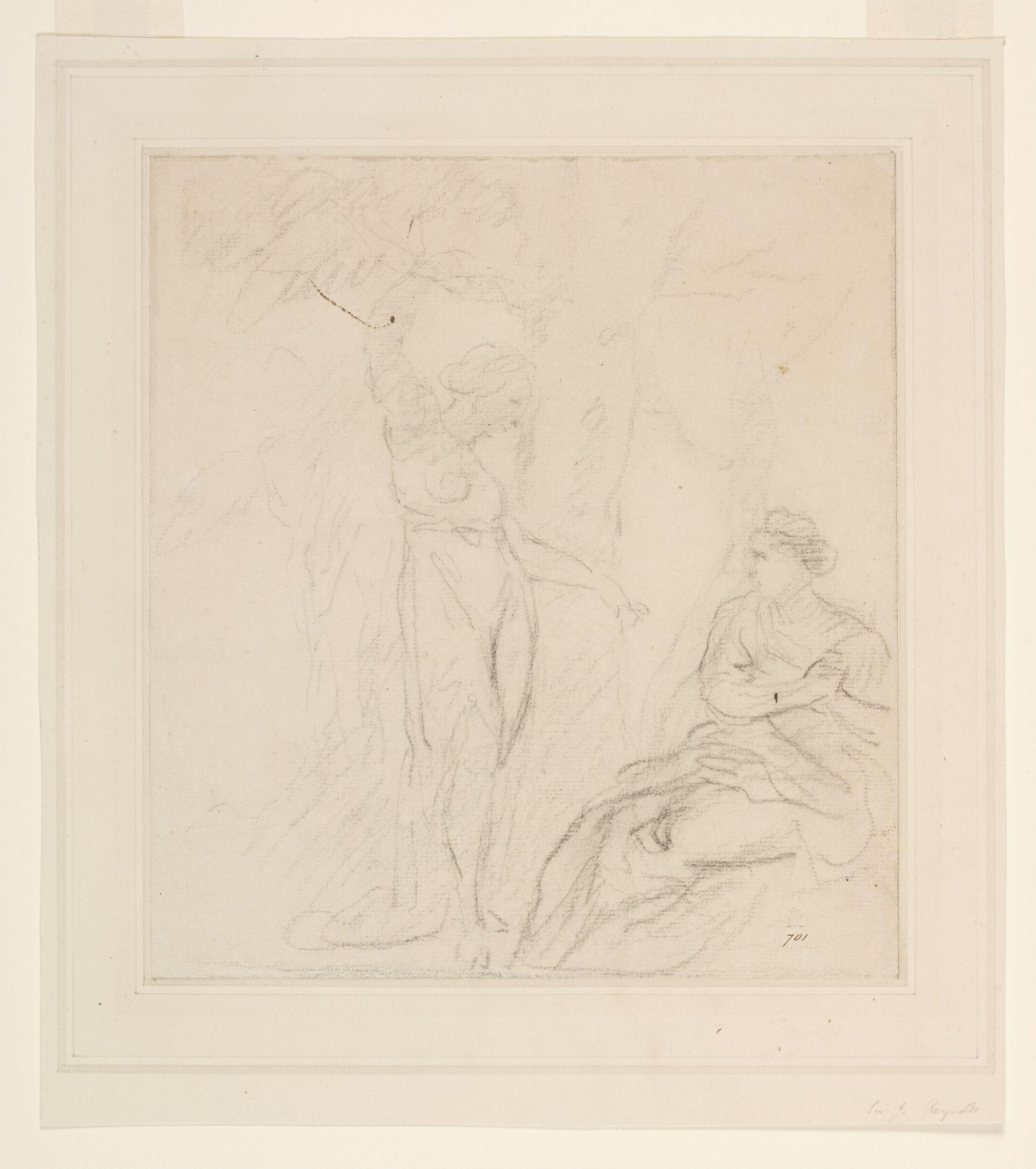 Drawing, Joshua Reynolds, 18th century