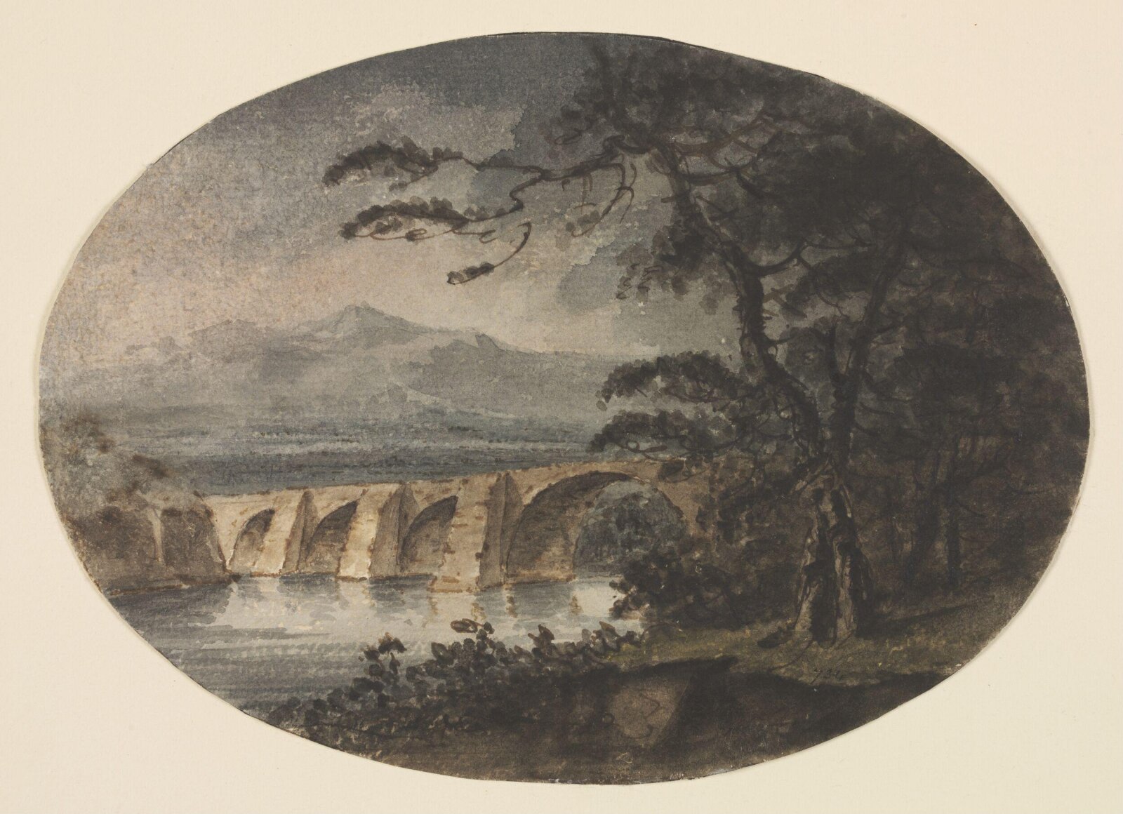 Watercolour, William Gilpin, 18th - early 19th century