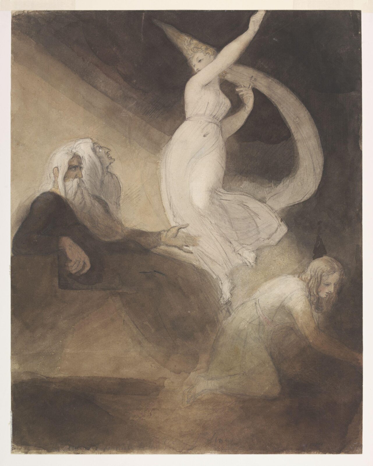 Watercolour, Henry Fuseli, late 18th - early 19th century