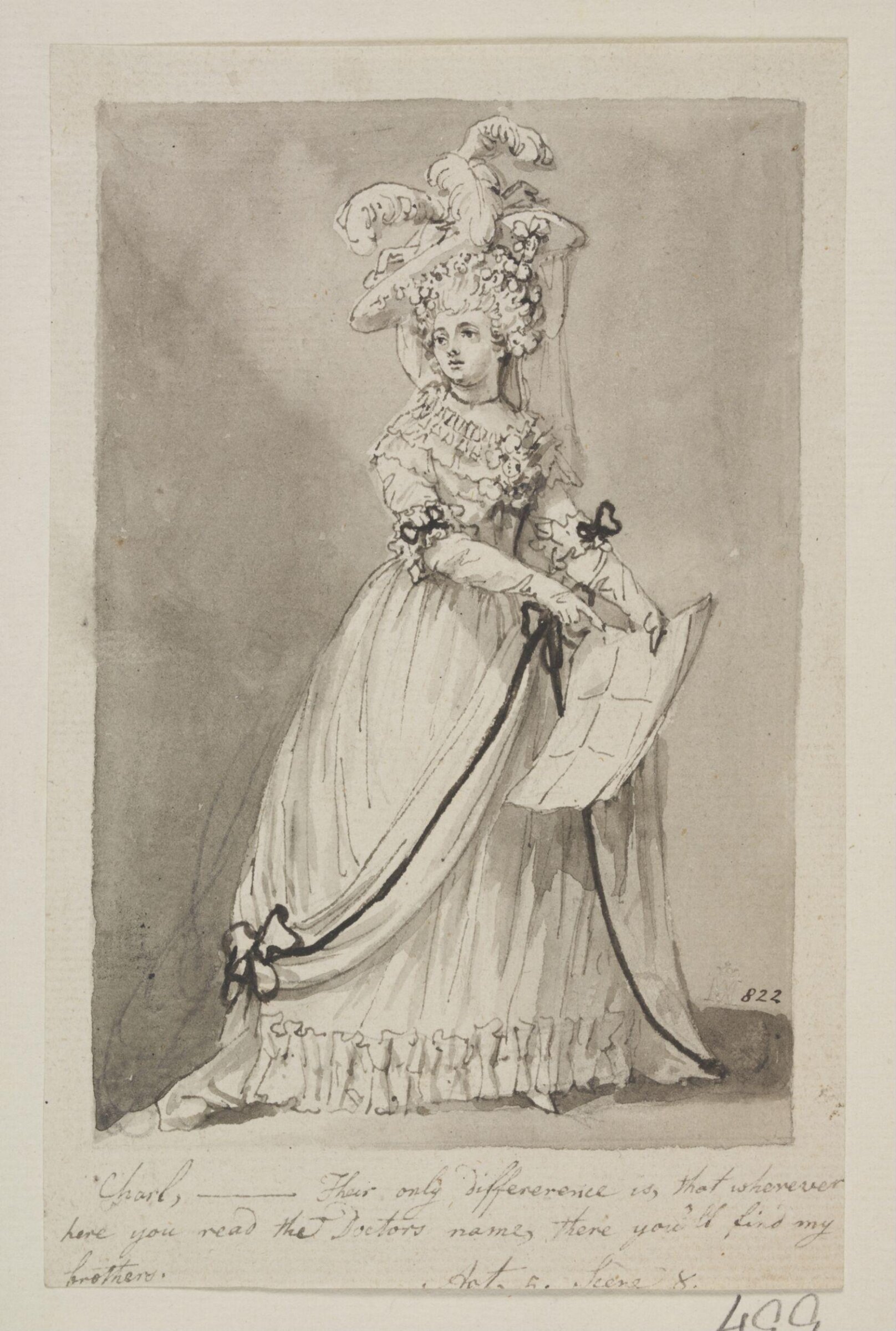 Mrs Abington, as Charlotte, in 'The Hypocrite', Samuel De Wilde, late 18th - early 19th century