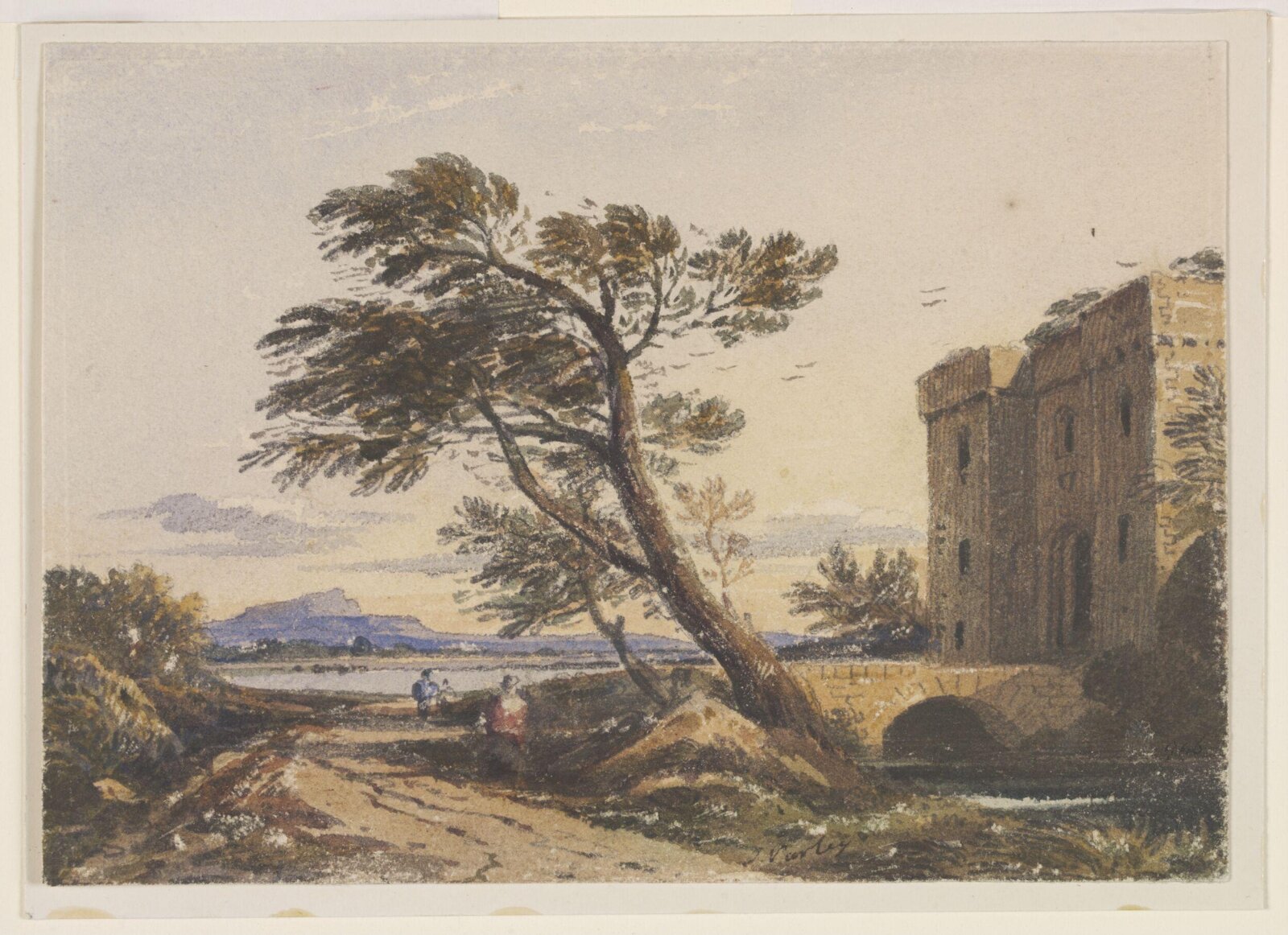 Watercolour, John Varley, late 18th - mid 19th century