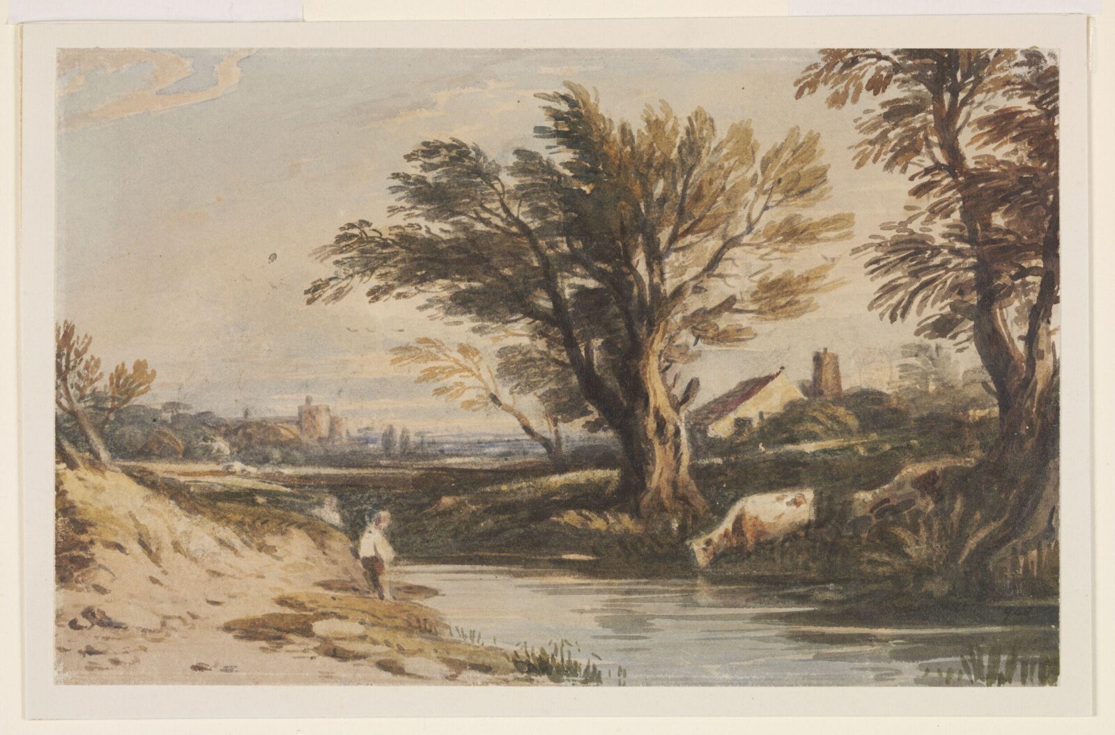 Watercolour, John Varley, late 18th - mid 19th century