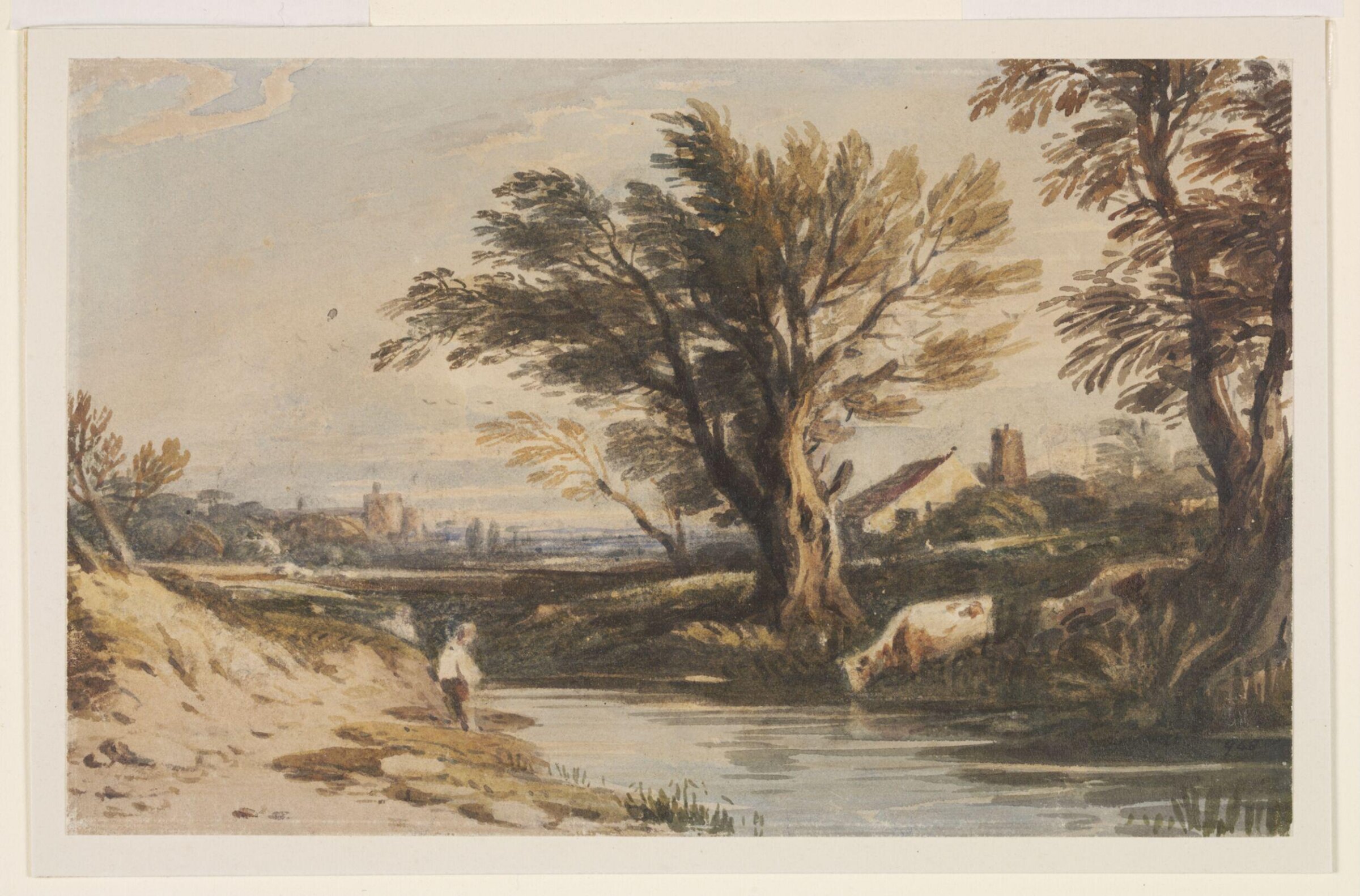 Watercolour, John Varley, late 18th - mid 19th century