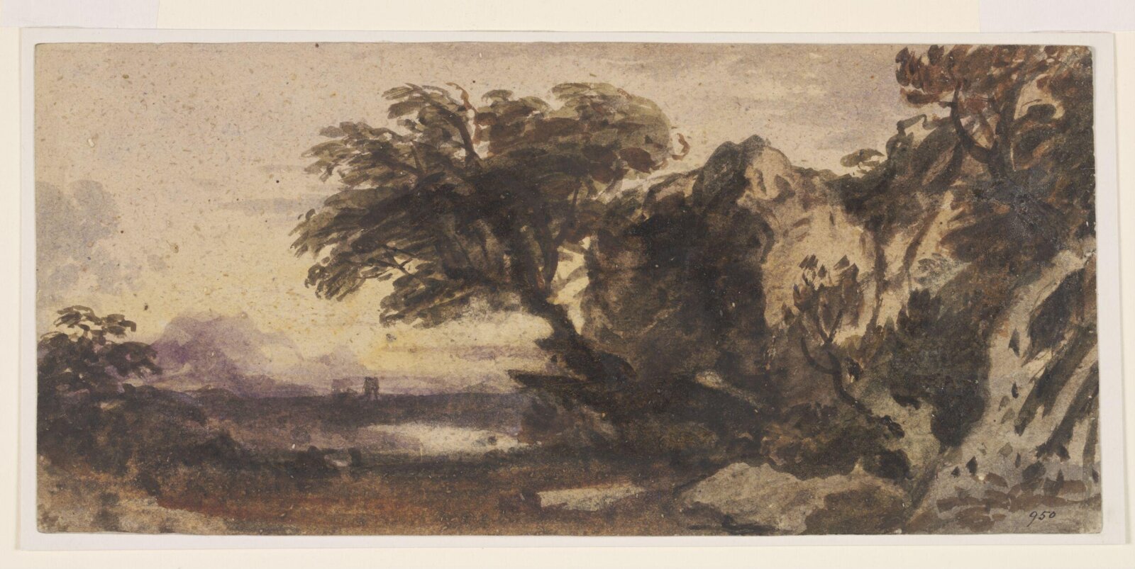 Watercolour, John Varley, late 18th - mid 19th century