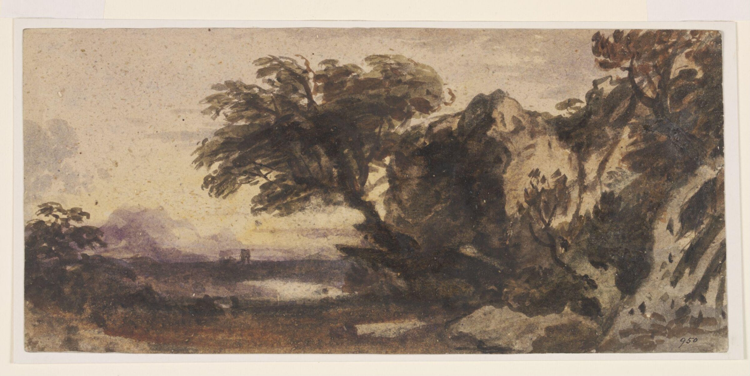 Watercolour, John Varley, late 18th - mid 19th century