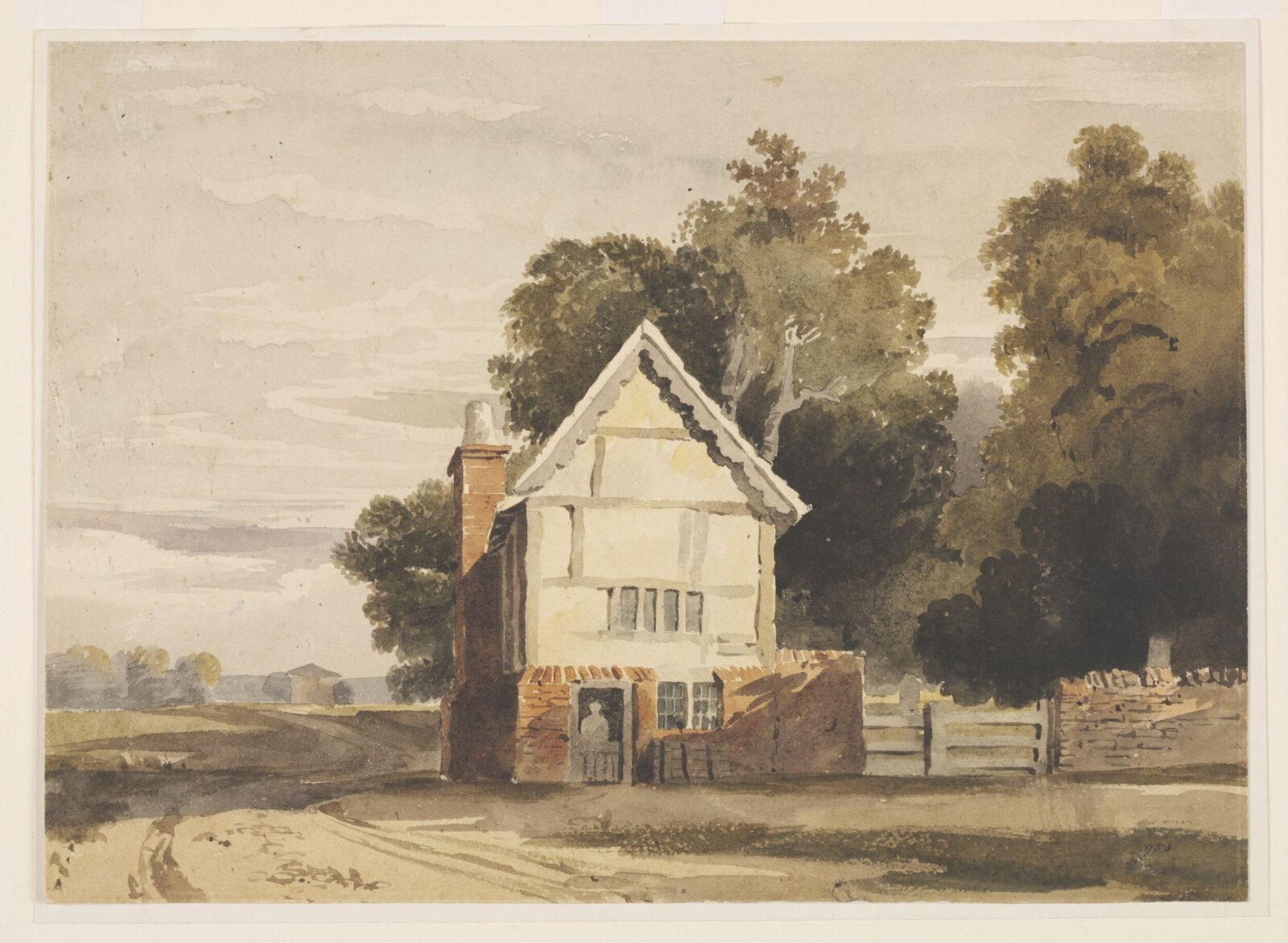 Watercolour, John Varley, late 18th - mid 19th century