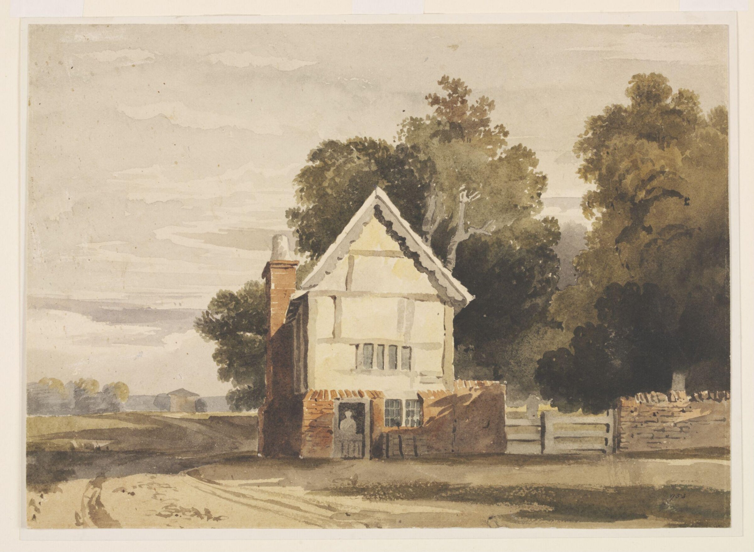 Watercolour, John Varley, late 18th - mid 19th century