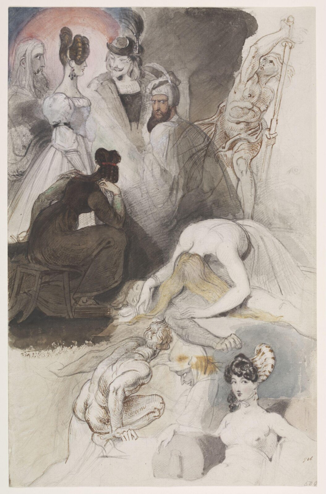 Drawing, Theodor Mattias von Holst, early - mid 19th century