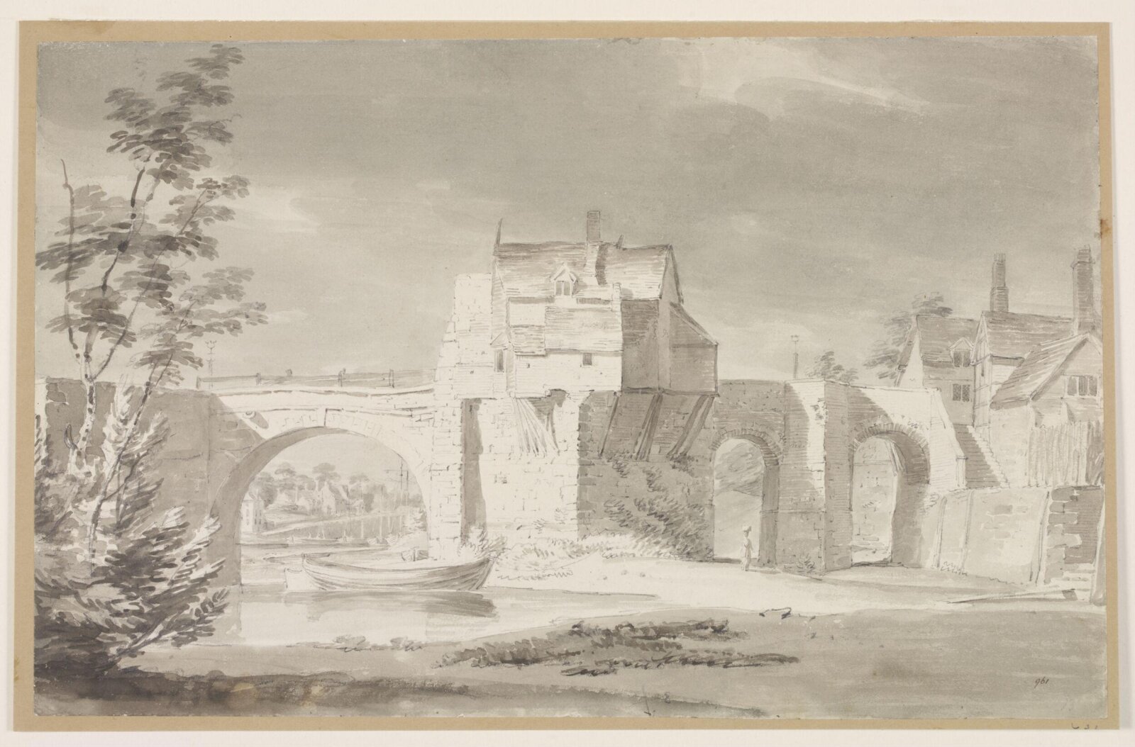 Bridgnorth Bridge, Joseph Mallord William Turner, 18th - 19th century