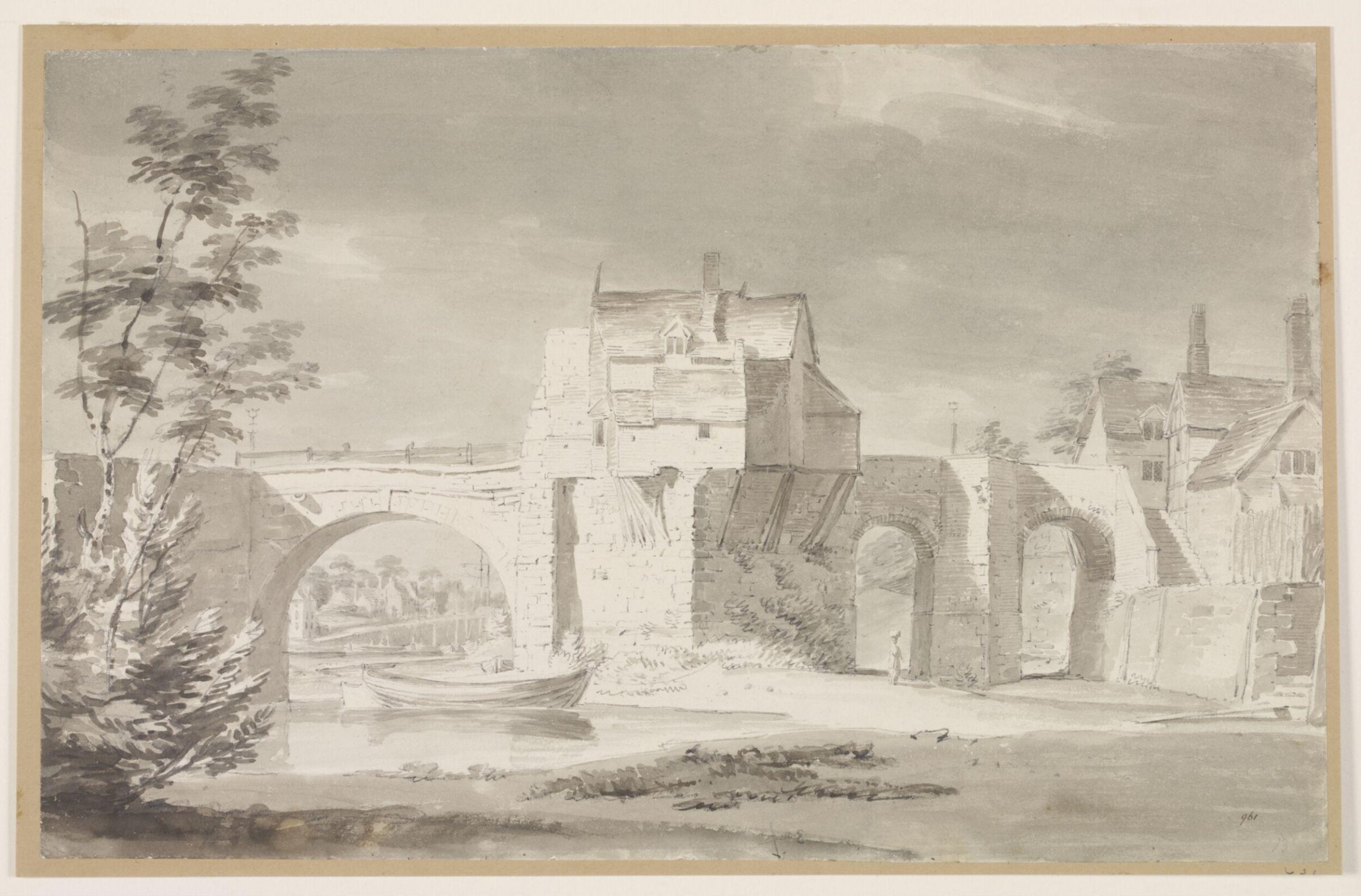 Bridgnorth Bridge, Joseph Mallord William Turner, 18th - 19th century