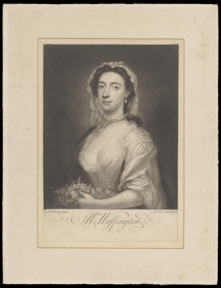 Portrait of Margaret Woffington (1714?-1760) top image