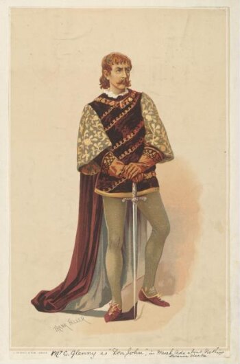 Charles Glenney as Don Juan in 'Much Ado About Nothing'