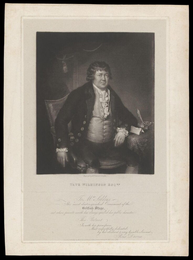 Engraved portrait of Tate Wilkinson (1739-1803) top image