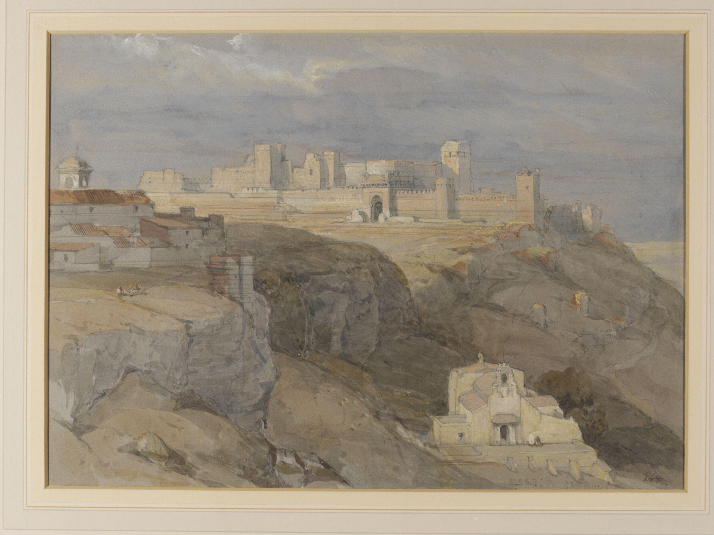 The Alcazar of Carmona, Andalusia, David Roberts, ca. 1820-60
