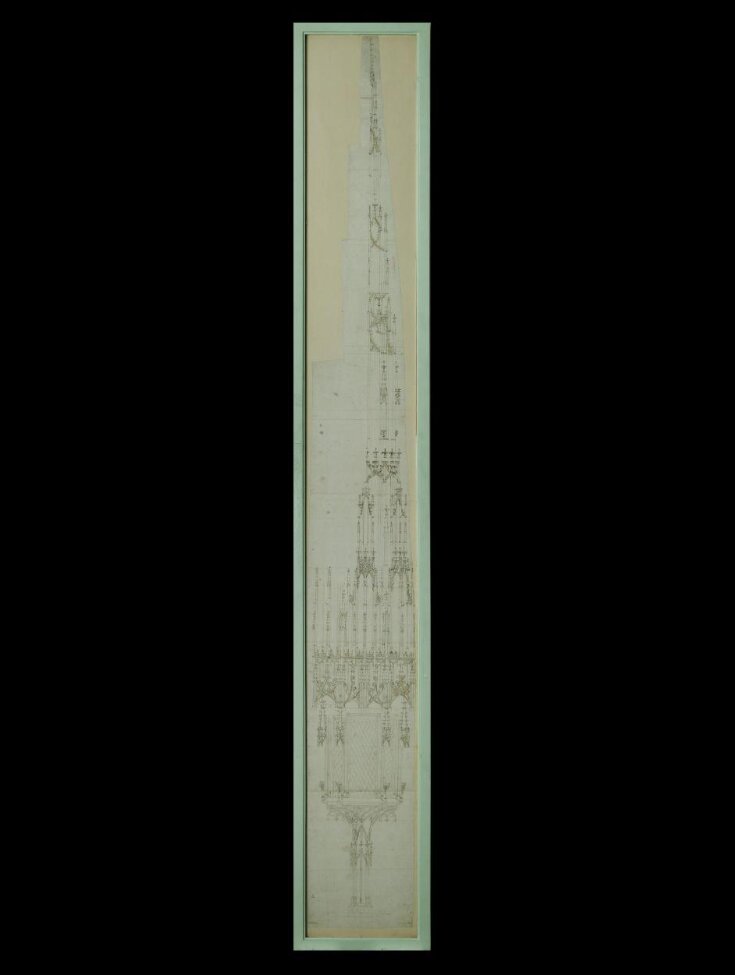 Design in elevation for a large stone tabernacle at Ulm Cathedral top image