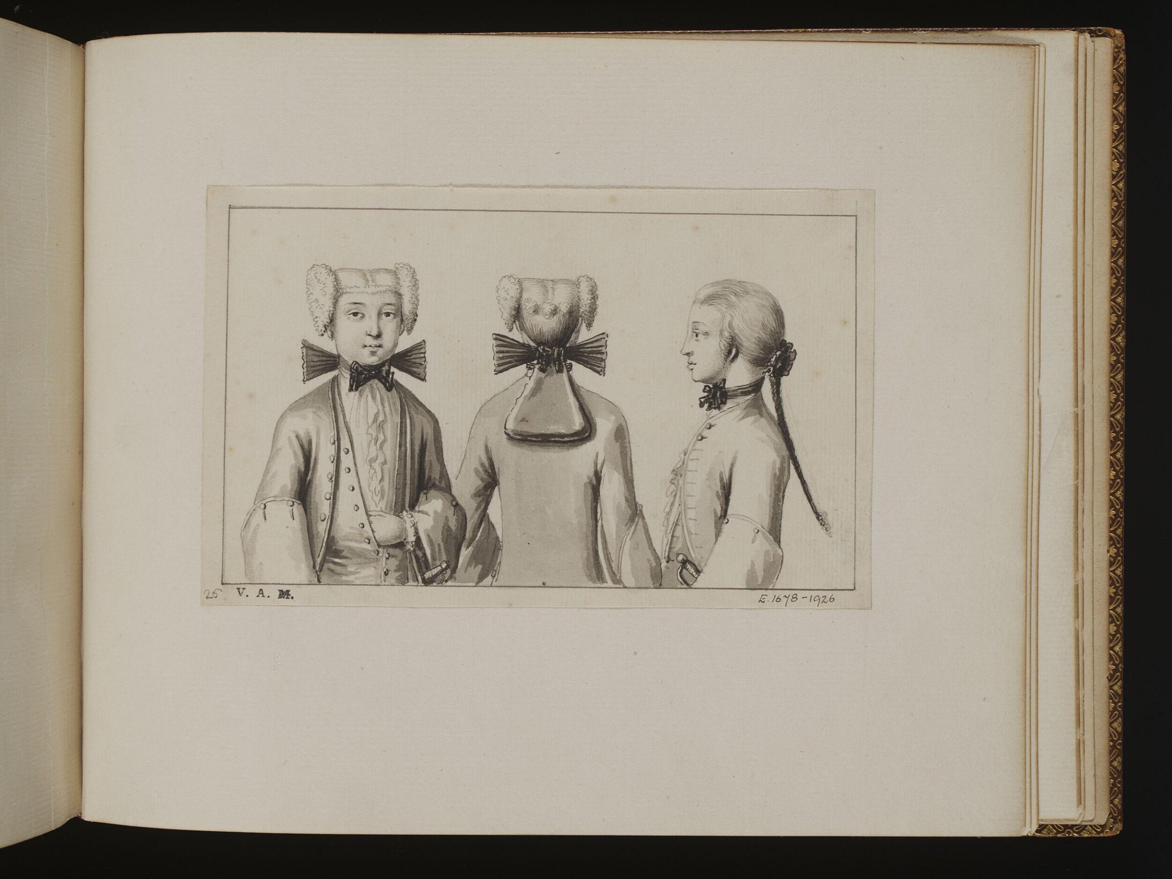 The Exact Dress of the Head, Bernard Lens, 1725-1726