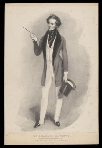 Charles Mathews as George Rattleton in <i>The Humpbacked Lover</i>