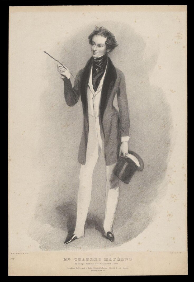Charles Mathews as George Rattleton in <i>The Humpbacked Lover</i> image