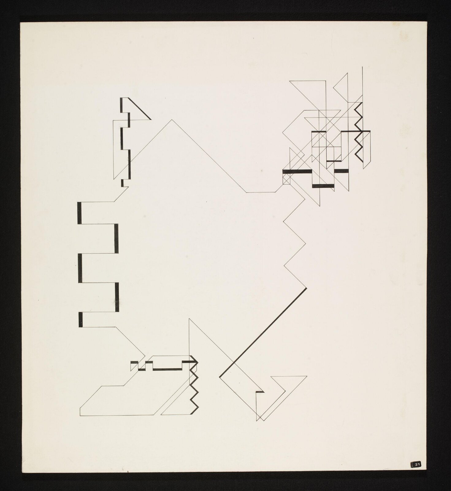P-18 (random walk), Manfred Mohr, 1969/1970