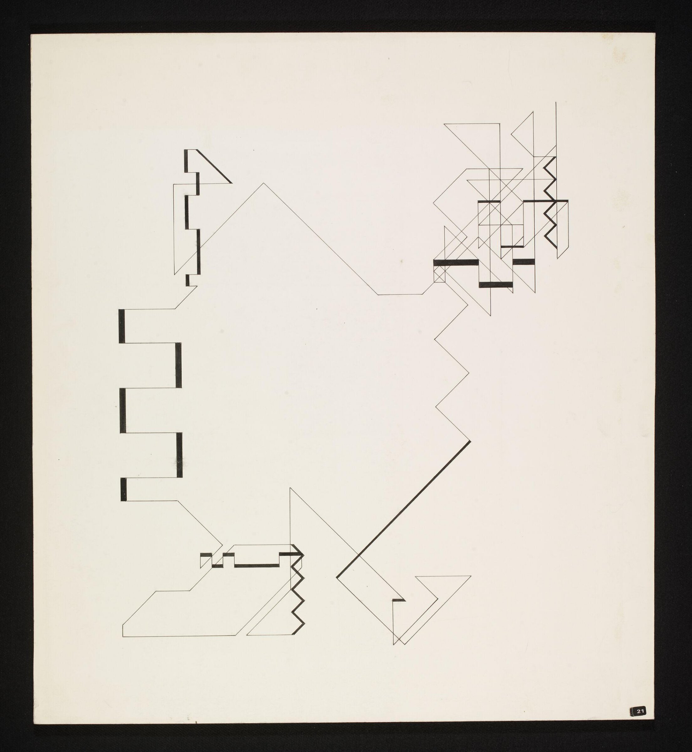 P-18 (random walk), Manfred Mohr, 1969/1970