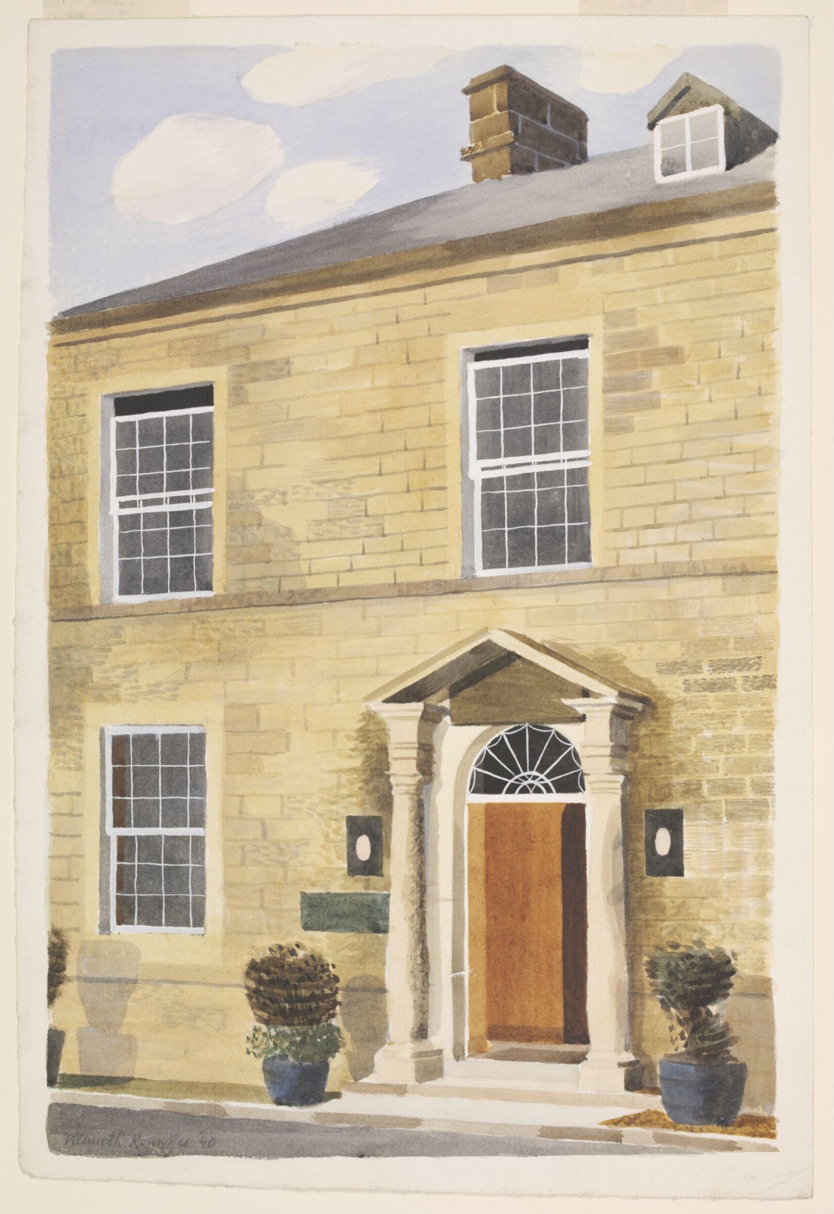 Ashopton Inn, Main Doorway, Rowntree, 1940
