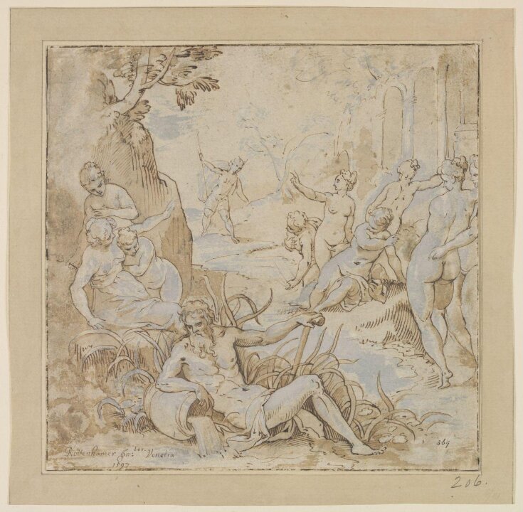 Actaeon Surprising Diana and her Nymphs top image