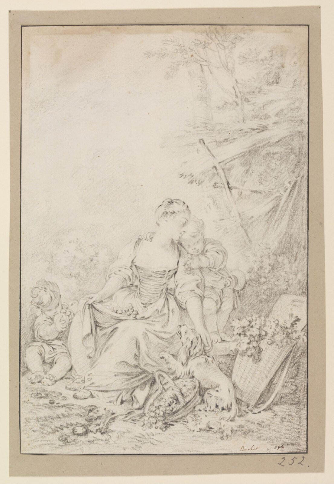Drawing, François Boucher, 18th century