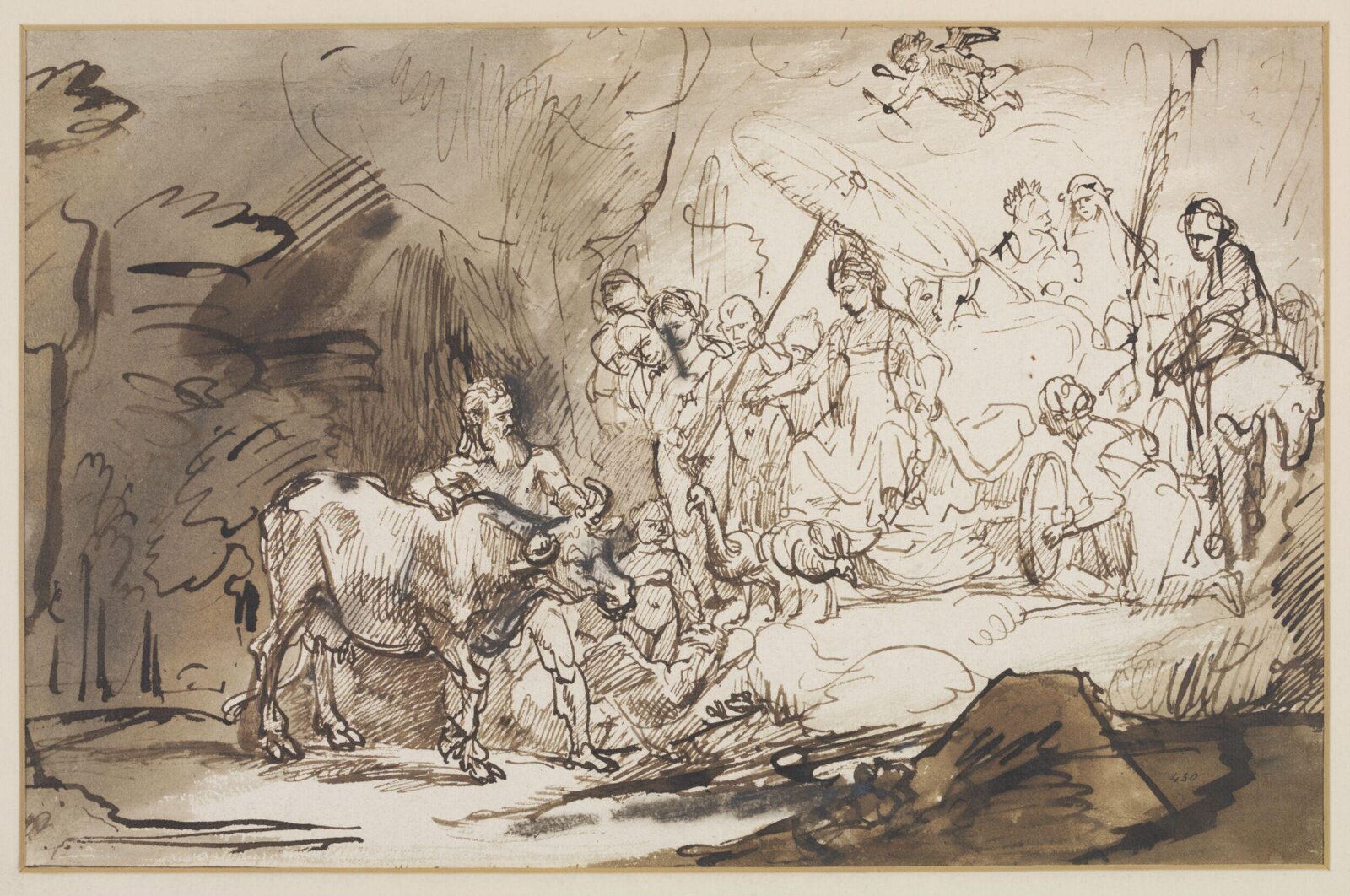 Io Changed Into a Cow, Rembrandt van Rijn, 17th century