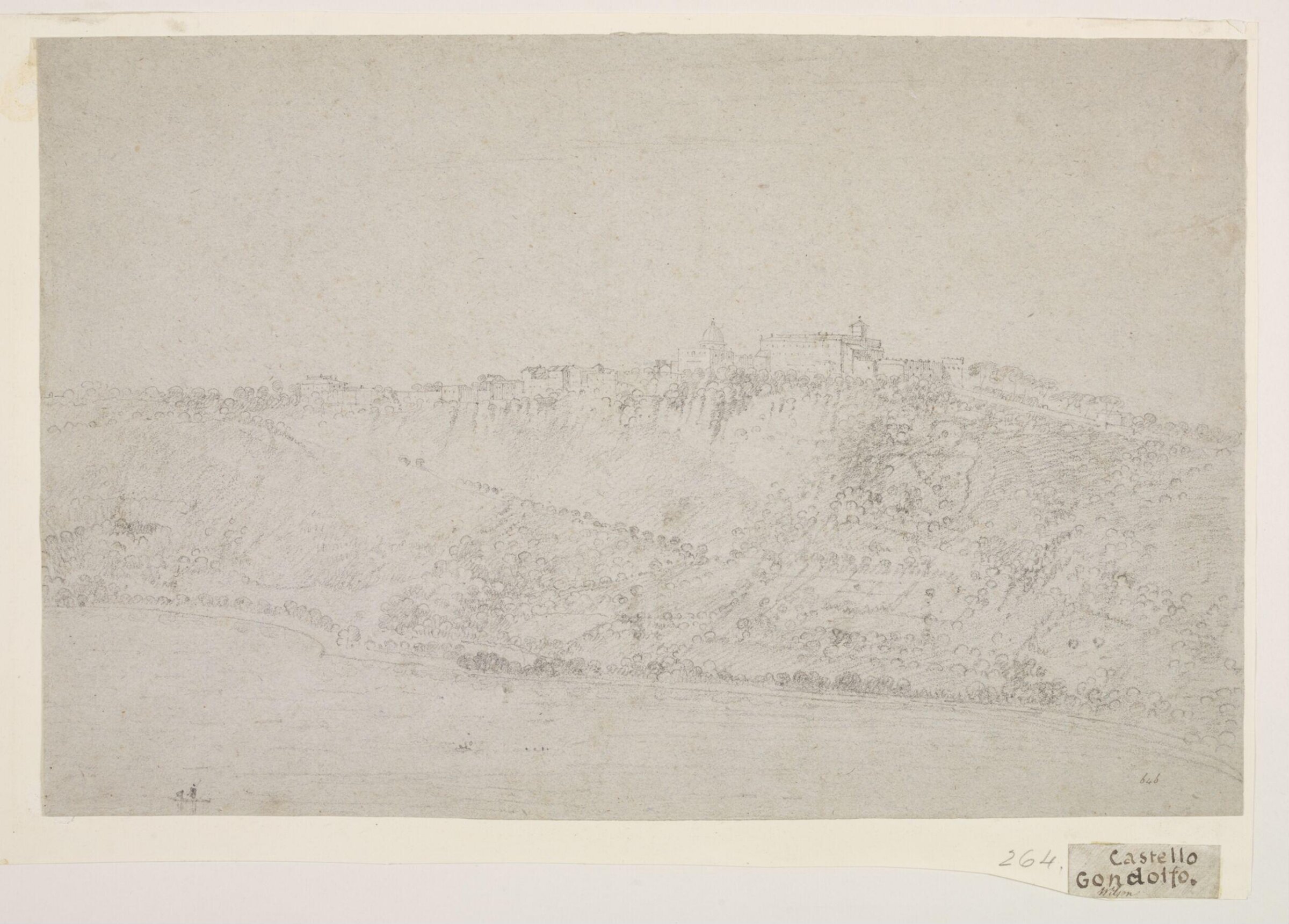 Castel Gandolfo and Lake Albano, Richard Wilson, ca.1754
