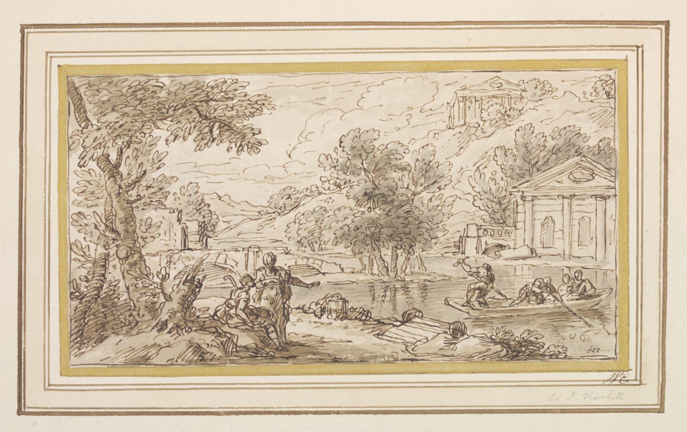 Drawing, James Thornhill, late 17th - early 18th century