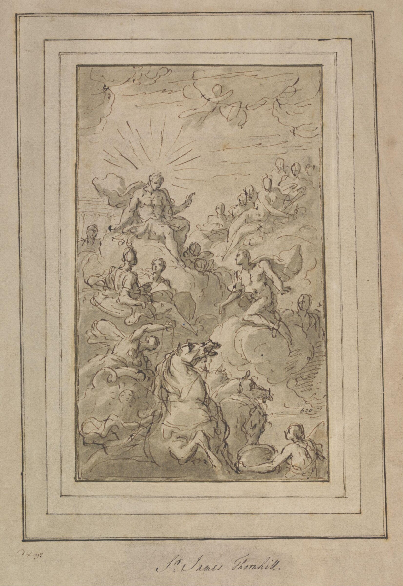 Drawing, James Thornhill, late 17th - early 18th century