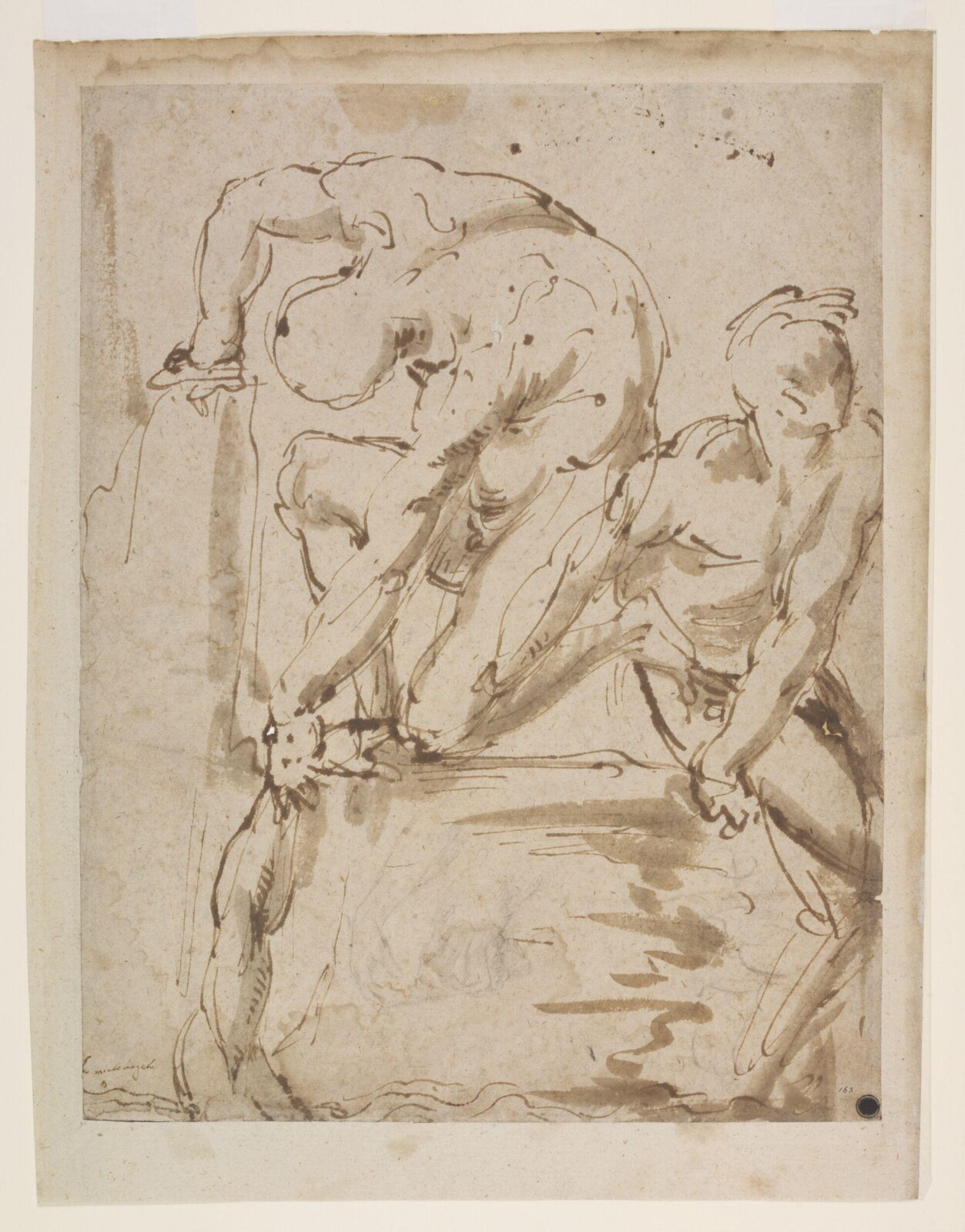 Drawing, attributed to Baccio Bandinelli, 16th century