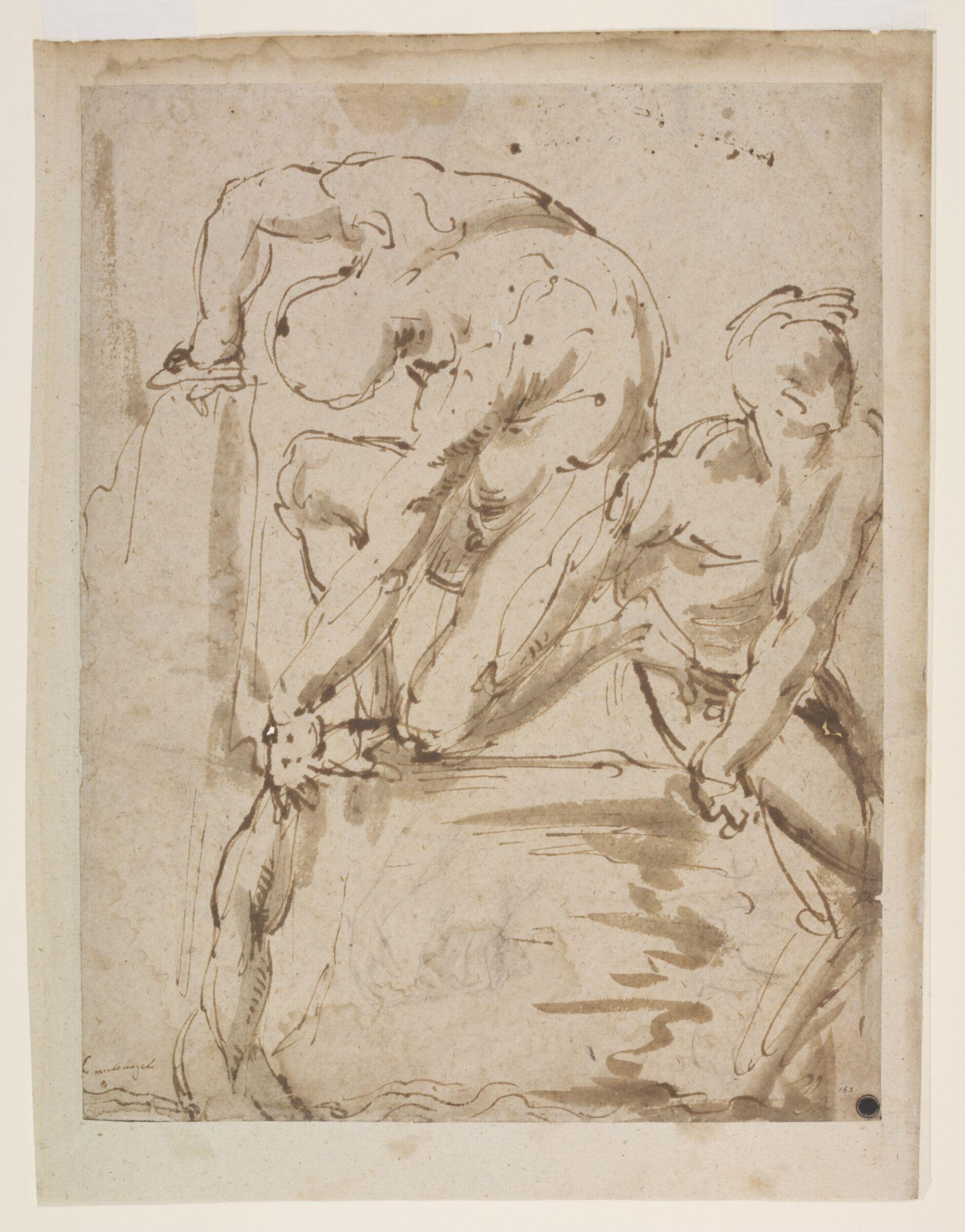 Drawing, attributed to Baccio Bandinelli, 16th century