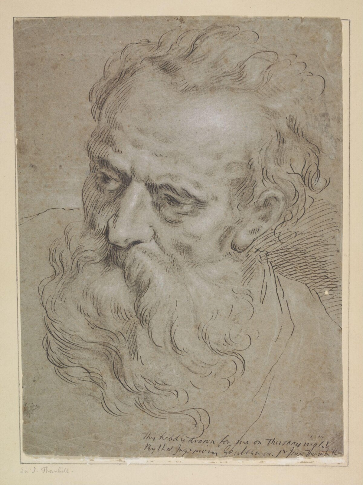 Drawing, James Thornhill, c.1724