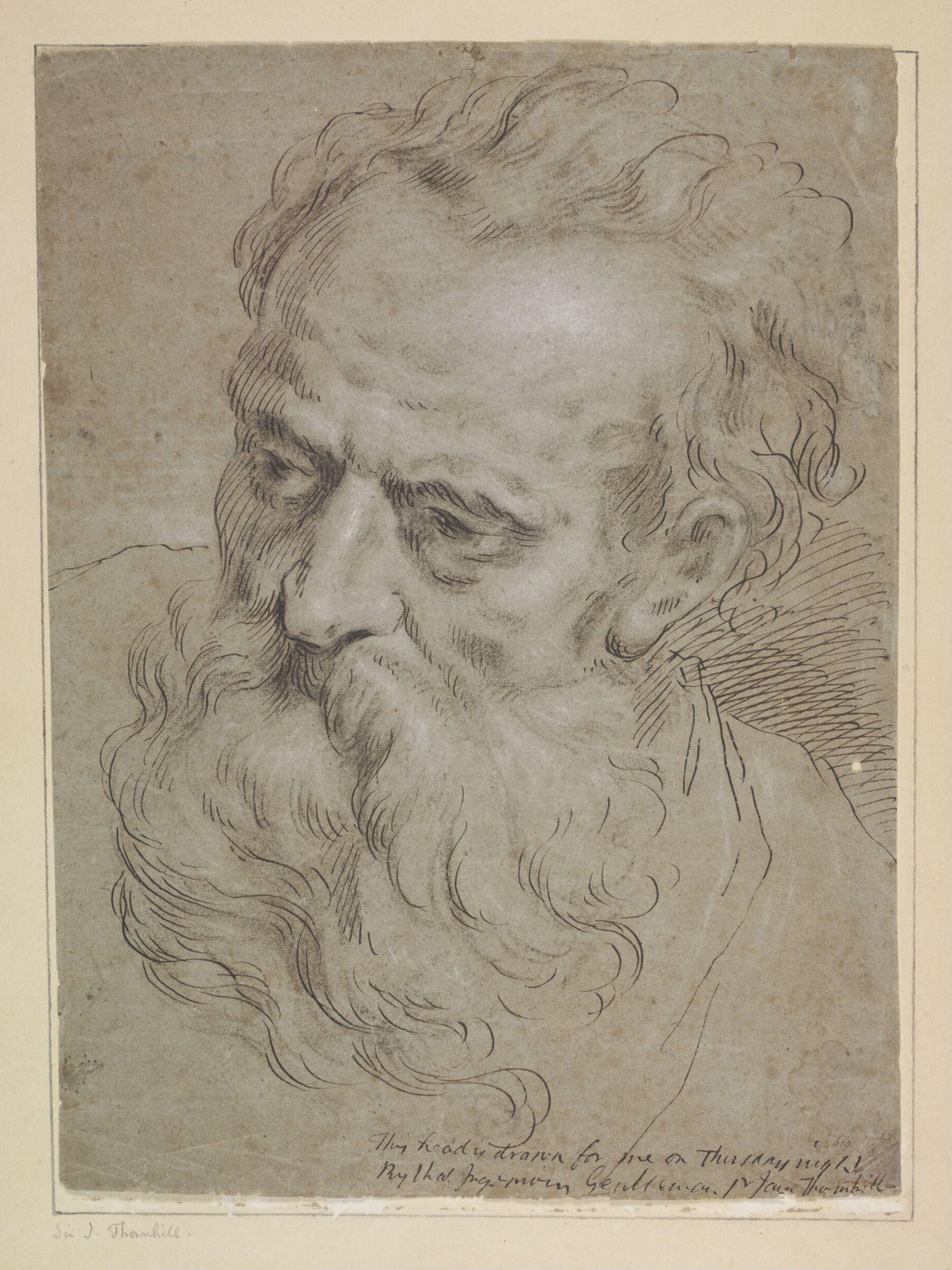Drawing, James Thornhill, c.1724