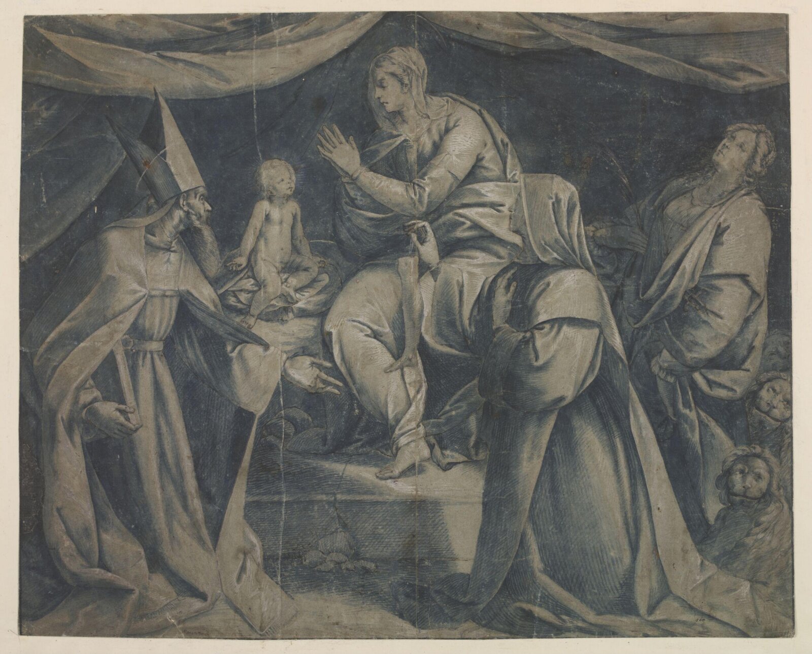 Virgin and Child with Saints, Jacques Bellange, late 16th - early 17th century