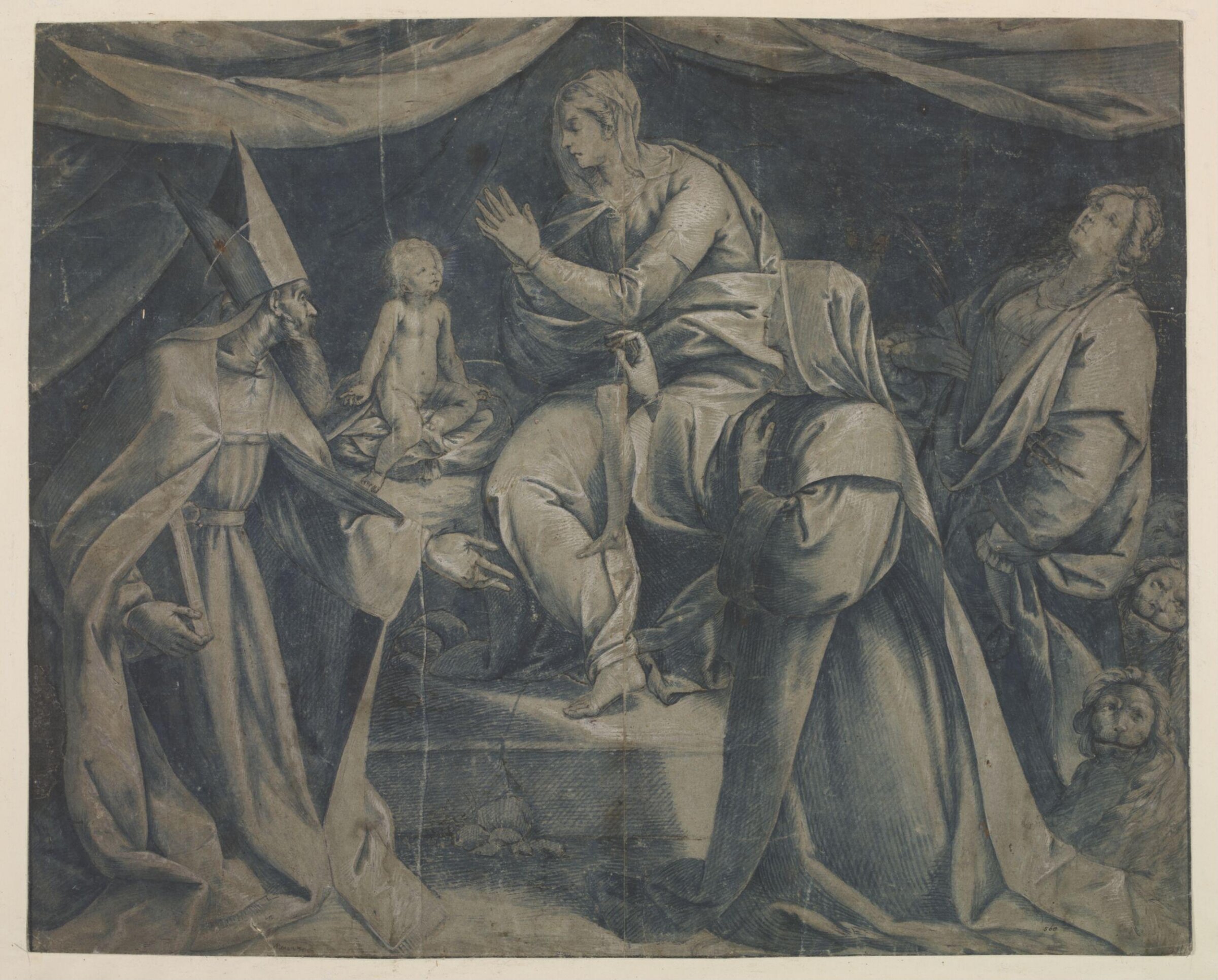 Virgin and Child with Saints, Jacques Bellange, late 16th - early 17th century