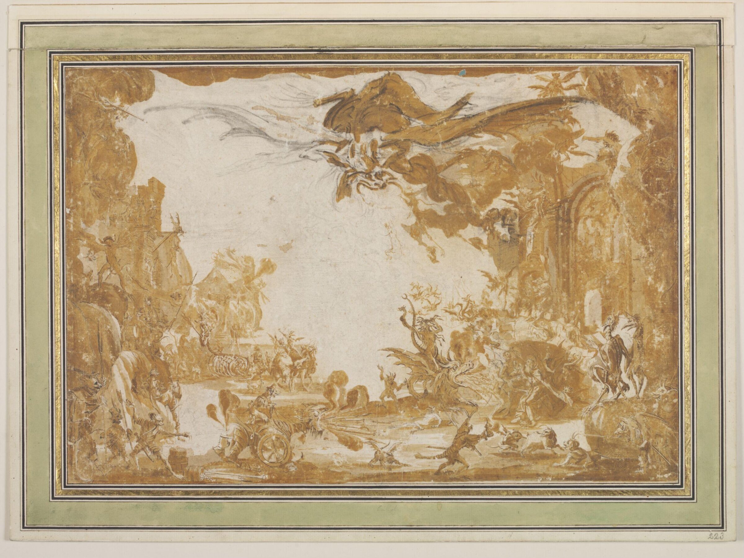 Temptation of St. Anthony, Jacques Callot, 17th century