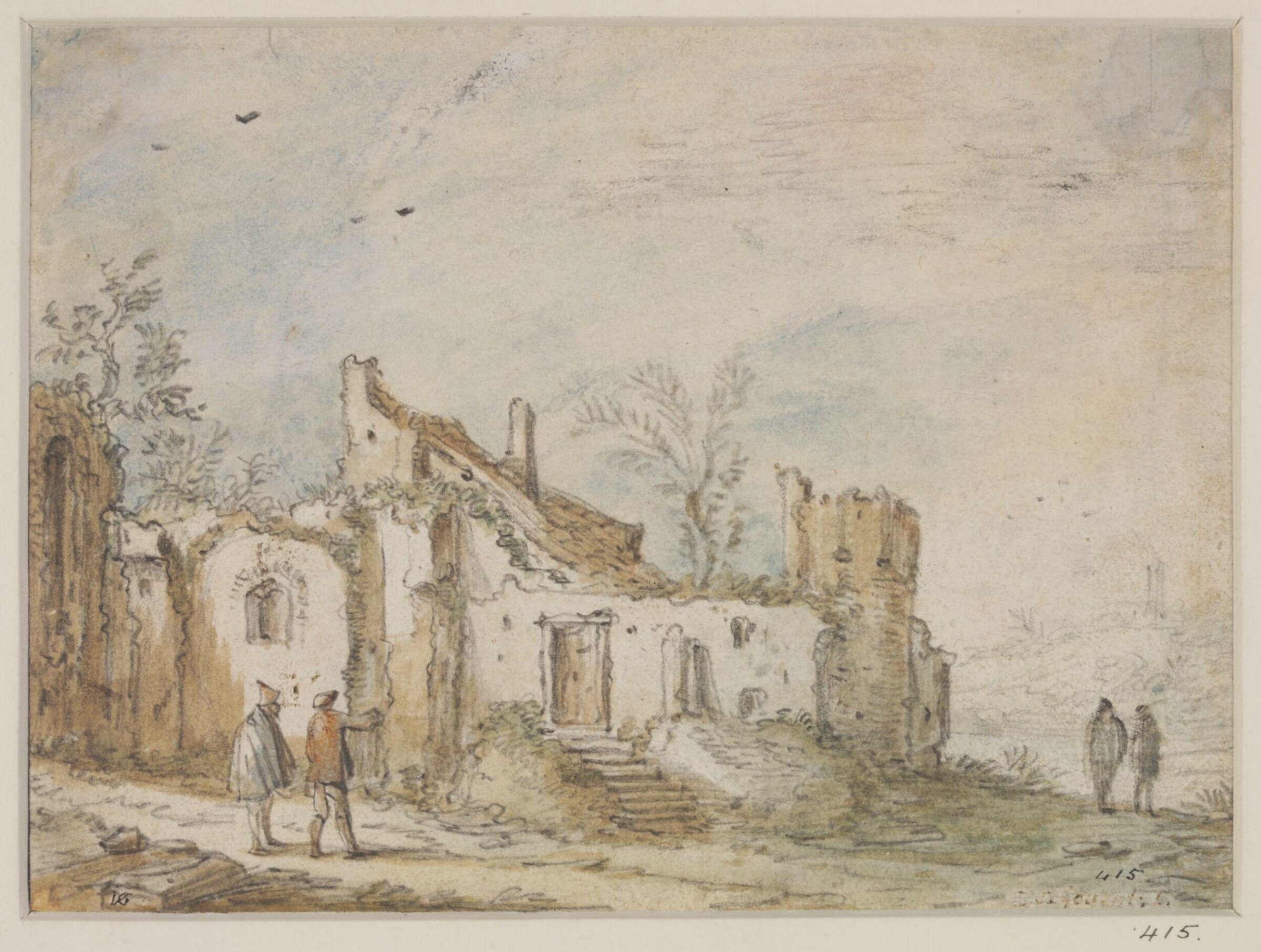 Watercolour, Theodor Mattias von Holst, early - mid 19th century