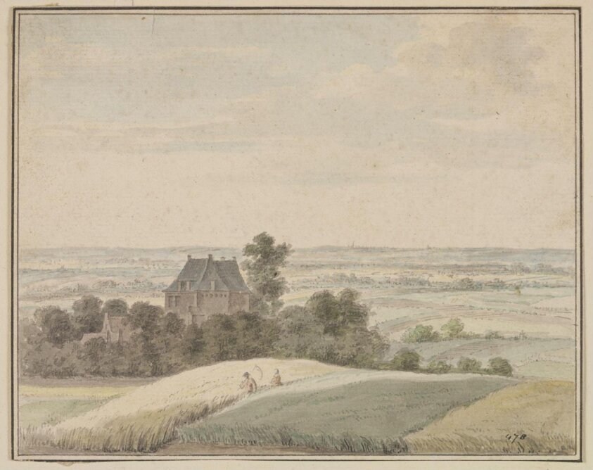 Drawing (c.1729) by Cornelis Pronk