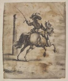 Horseman Riding a Volte (after Philips Wouwerman) thumbnail 1