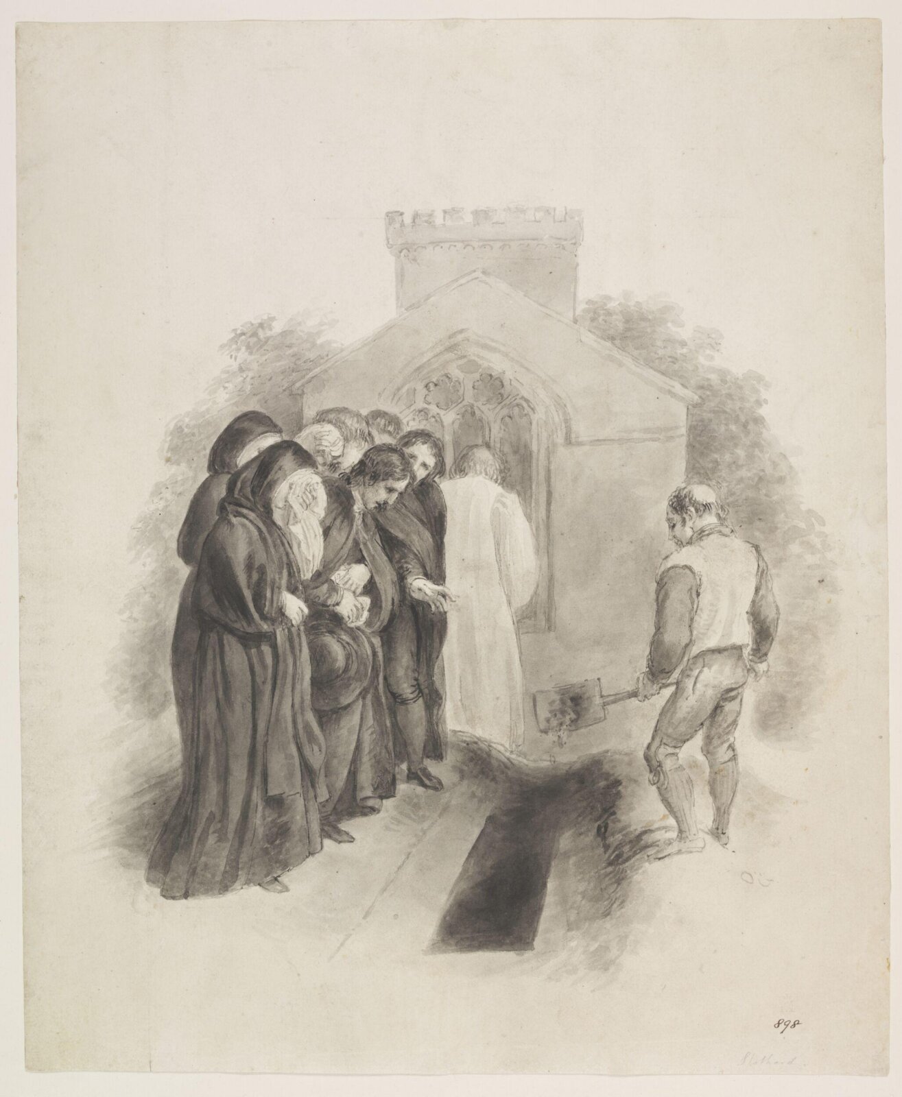 Burying the Dead, Thomas Stothard, mid - late 18th century