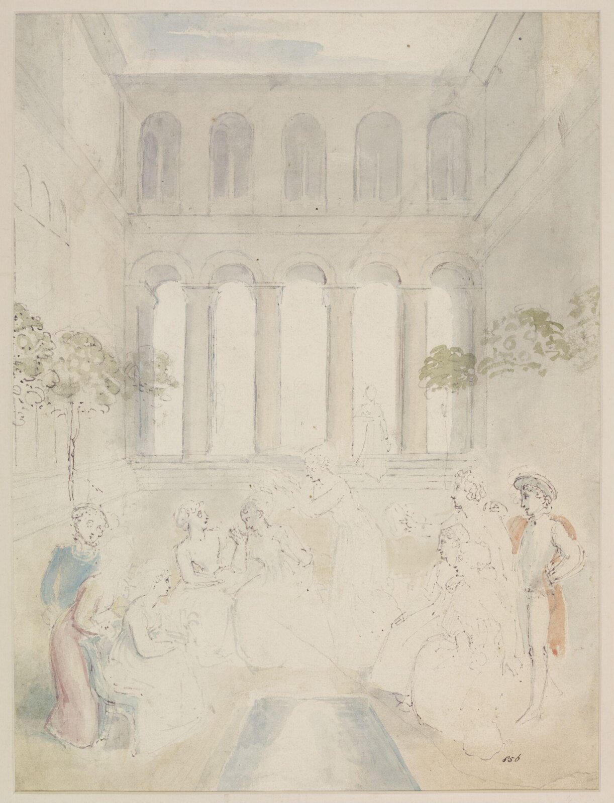 Drawing, Thomas Stothard, mid 18th - early 19th century