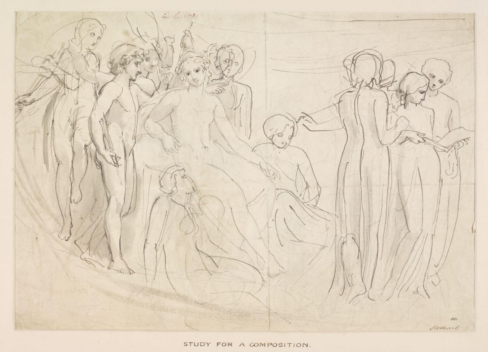 Drawing, Thomas Stothard, mid 18th - early 19th century