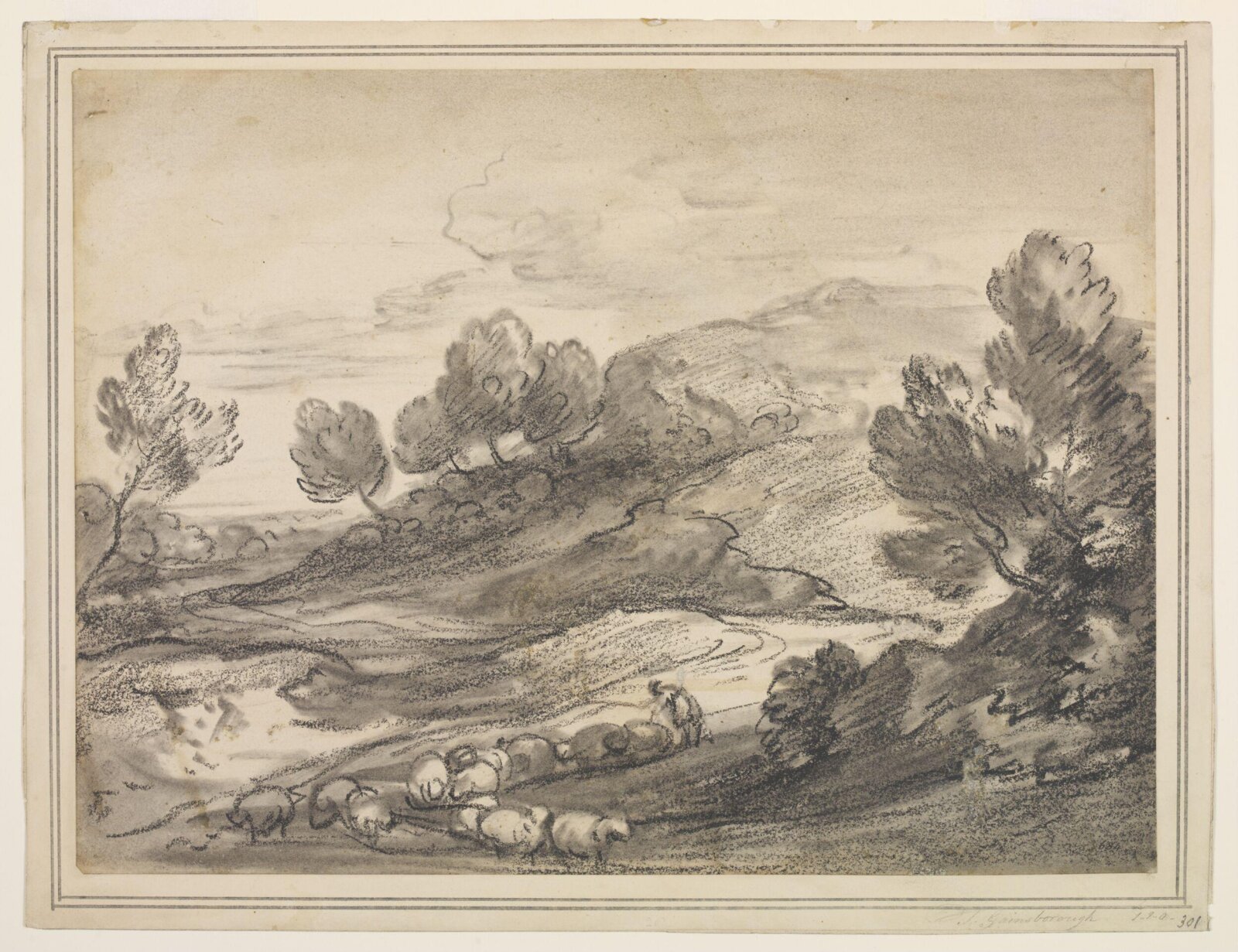 Drawing, Thomas Gainsborough, 18th century